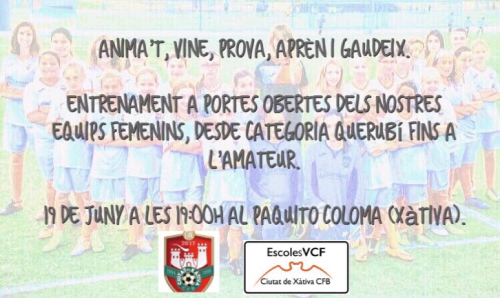 #ciutatdexàtiva #ciutatdexàtivafemení #equip #entrenament #aportesobertes 

@CiutatdeXativa <a href="/CDXFemeni/">Ciutat De Xàtiva Femení</a> 

⚽️