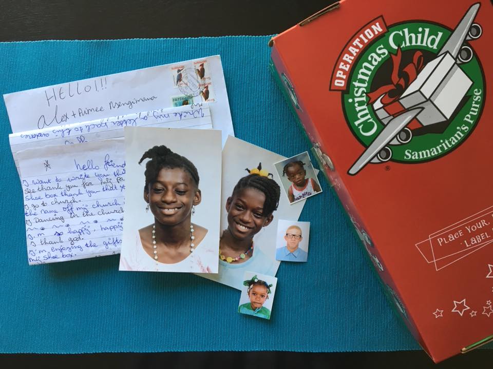 OCC_shoeboxes's tweet photo. "I have packed shoeboxes for many years &amp; every year I’ve hoped to receive a letter from a child who received my shoebox. It was such a joy to receive this letter from Gabriella &amp; her siblings! Gabriella lives in #Suriname &amp; received one of the shoeboxes that we packed. - Alex N https://t.co/JLkdEgFiSX