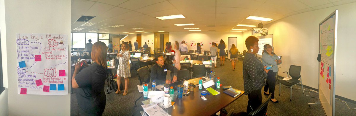 PersonalizeDISD's tweet image. Wrapping up day 1 of #principalbootcamp with a great brainstorming session for building a culture of innovation! #designthinking #personalizedallasisd