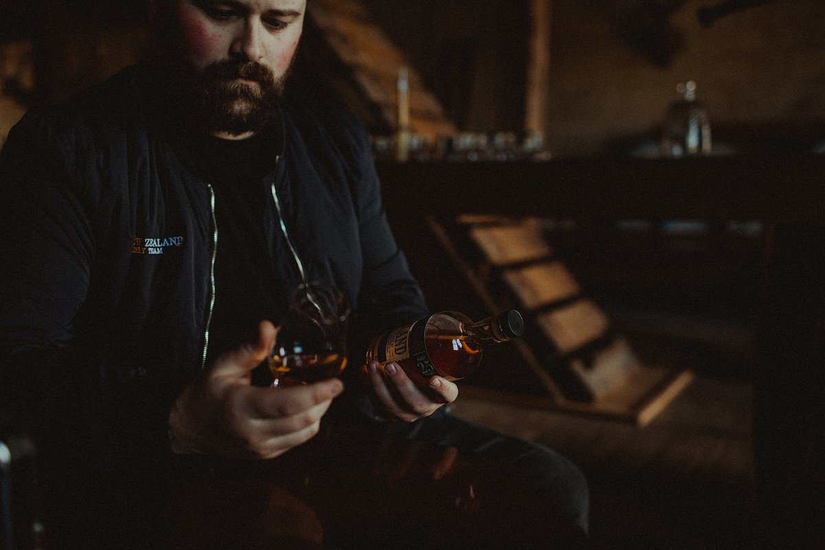 Our Cellar Manager, Matt Wicks, deep in contemplation over our South Island 25YO. I wonder what he's thinking...