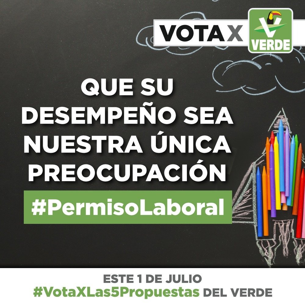 Con el #PermisoLaboral podrás asistir a las juntas escolares de tus hijos, mismas que te permitirán seguir muy de cerca su educación y motivado cada día a ser mejor. <a href="/partidoverdemex/">Partido Verde</a>