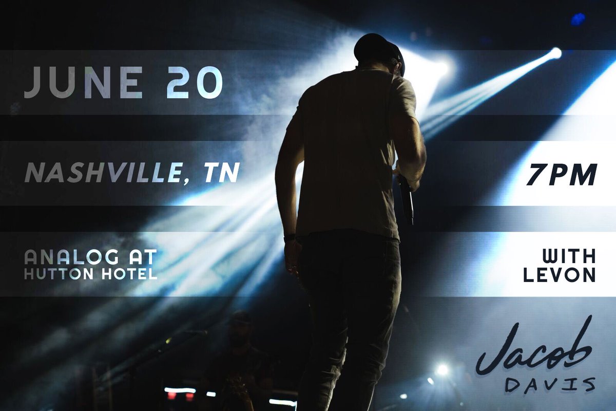Coming in hot this week. New show just added with @levonthemusic.
huttonhotel.com/nashville/even…