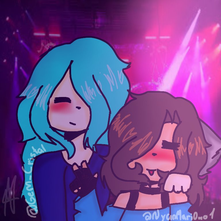 NyanMariOwo1's tweet photo. Otro dibujo para mi sempai escritora @gem_cristal 
Sorry no me salio tan bien :'D https://t.co/kqzgTkR5Om