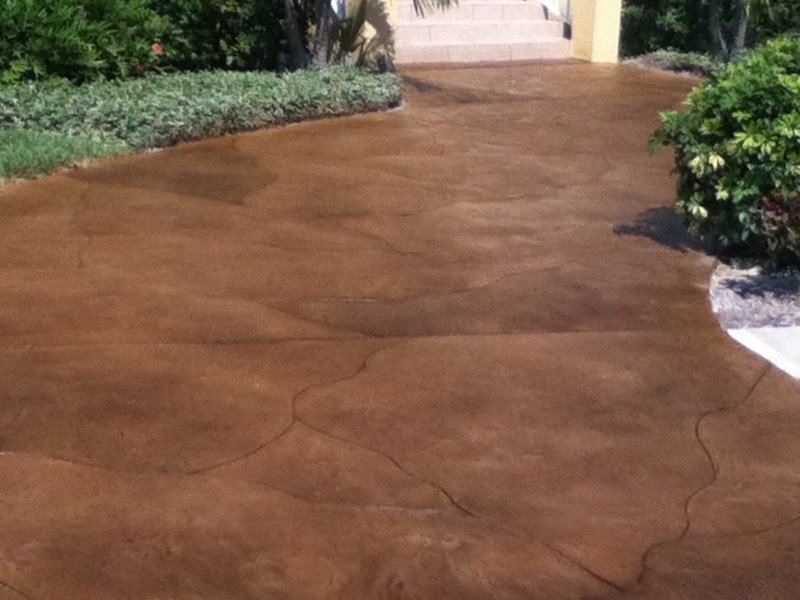 Decorative stained concrete is not just for interior floors. Just look at this walkway. Beautiful, isn't it? Get this kind of surface too! Call (619) 443-2318 now.
SanDiegoDecorativeConcrete.com