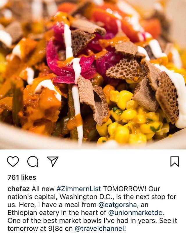 TasteLabDC's tweet image. Guys!! We’re so pumped to watch TasteLab alum and forever fam @eatgorsha on @chefaz #zimmernlist tomorrow! 9pm, @travelchannel, be there. 👊

So proud of @hiyaw and the rest of the Gorsha team! -----
##madeintastelab #dceats #dcfoodporn #eatgorsha #ma… ift.tt/2JXClMB