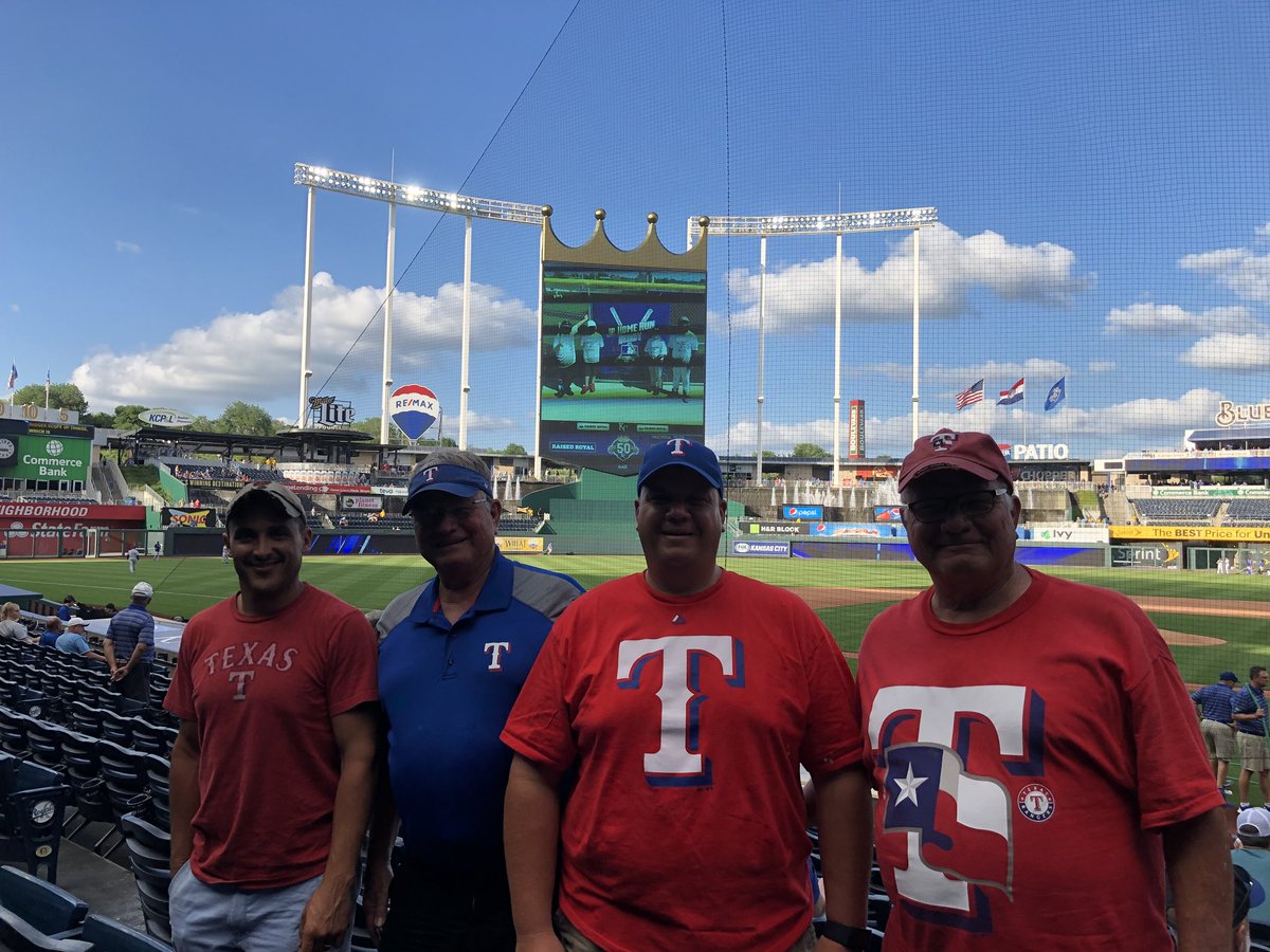 chadEwester's tweet photo. Road Trip to Kansas City #goraners #texasrangers @JimmyJimmycw @wester_jerry @jhernandez https://t.co/EQgQIMSQcF