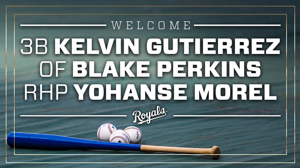 We have acquired 3B Kelvin Gutierrez, OF Blake Perkins and RHP Yohanse Morel from the Washington Nationals in exchange for RHP Kelvin Herrera.