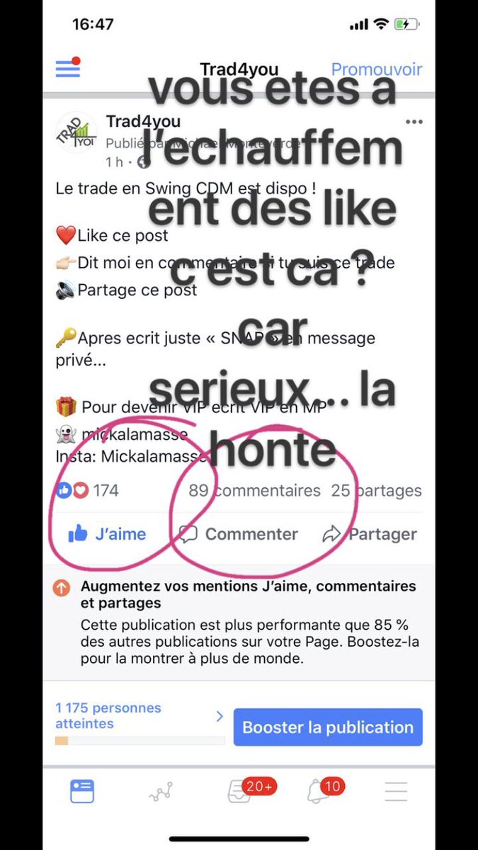 Mechekipue's tweet photo. @trad4you Souffrir de votre reussite?? 😂😂😂
On en parle des achat overweek?..
et vous n’êtes pas un forceur de likes et d’abonnés? et ca c’est quoi👇👇👇 en faisant « culpabiliser » vos pauvres followers naïfs... https://t.co/vHdAJPqhEu
