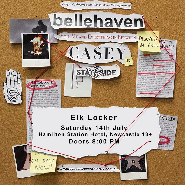 ElkLocker's tweet image. We’re stoked to be back in Newcastle next month alongside @bellehavenband @caseytheband and @StatesideAU 

Get your tickets now: goo.gl/XGXgY8