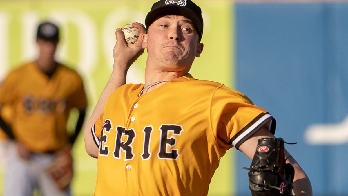 erie_seawolves's tweet photo. Update for tomorrow's doubleheader. @TheBeauBurrows will get the ball in game one and @FaedoAlex makes his Double-A debut in game two. First pitch of game one is set for 4:35 p.m. at UPMC Park. #RoadToDetroit https://t.co/BkrINCmitL