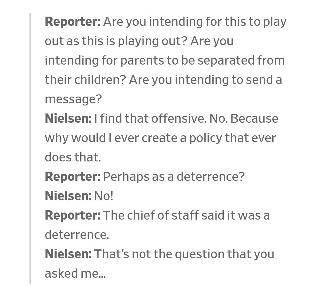 TheKellyLlama's tweet image. And, as proven today, 
willing to blatantly LIE to the press &amp;amp; public
#PressBriefing @DHSgov @SecNielsen
#NielsenLies #NielsenResign