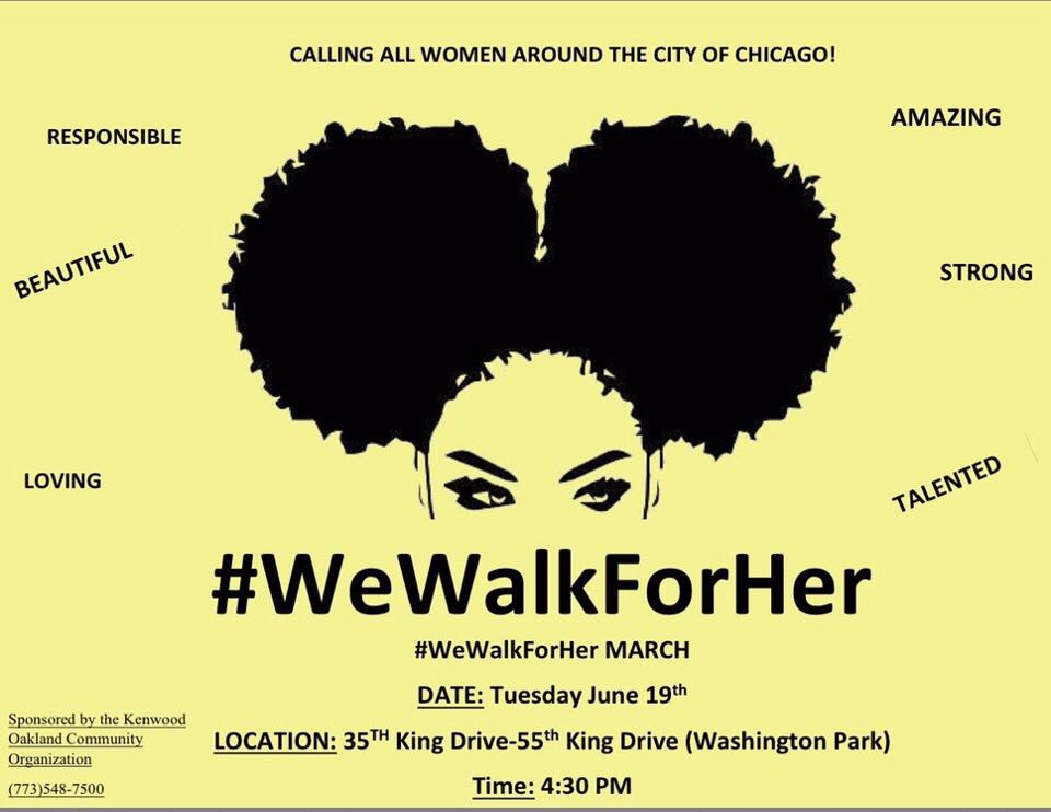 kamilalyciaa's tweet photo. come out tomorrow to walk for the lives of black women who are consistently being ignored, abused, killed, etc. In the Chicago area as of recent, it’s important to let them know that their lives matter just as well. so please come out and show support. it’s all we need. ❤️✊🏽 https://t.co/AuJwr12BjA