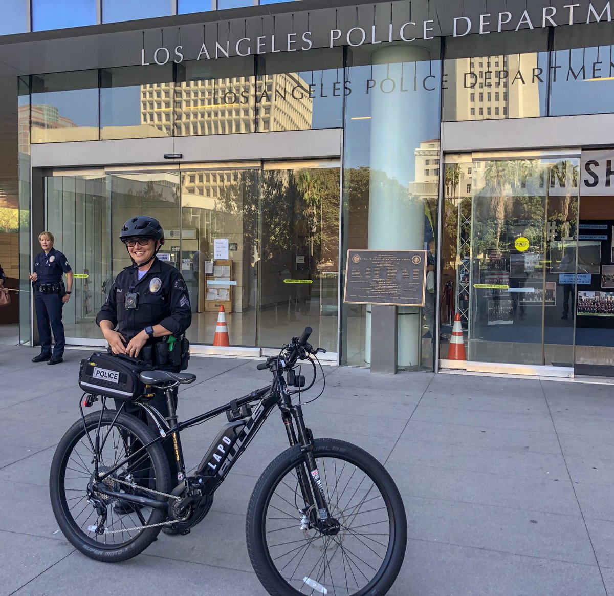 Today we unveiled the newest addition to our #LAPD fleet- 20 eBikes. Our new, state-of-the-art <a href="/BullsBikesUSA/">BULLS BIKES USA</a> eBikes will not just give us the largest fleet of its kind for a police department, they will help our officers enhance community policing practices throughout L.A.