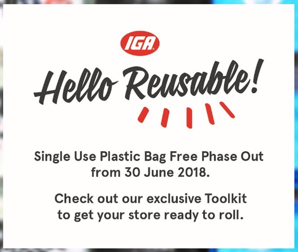With under 2 weeks to go, here is a little reminder to start stocking up on your reusable bags now. #environment #reusable