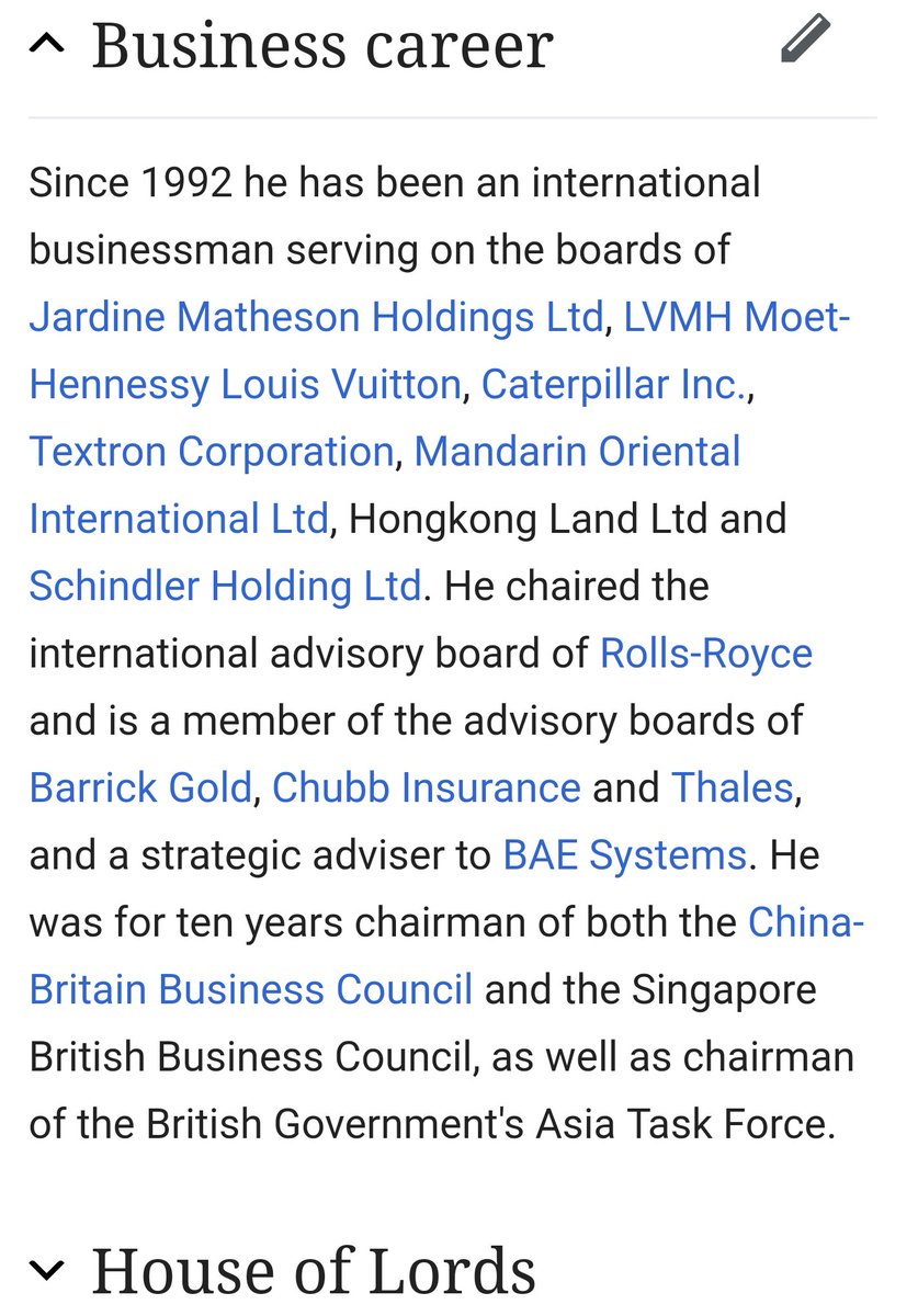 Crap I said Jerome Powell and it's supposed to be Jonathan. Powell comes from a powerful family. His brother Lord Powell of Bayswater (Charles Powell).This is a straight up NWO cabal resume. Jardine Matheson?? Barrick Gold? Rolls Royce...