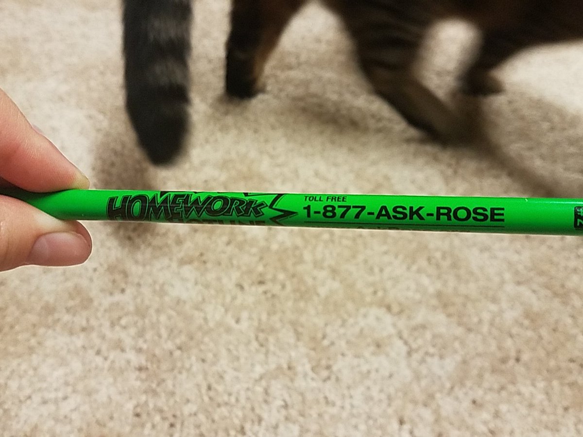 LEEK5Y's tweet image. Anyone else remember these pencils??? #HomeworkHotline ?? 😂 has someone ever called the hotline? #elementaryschool #homework