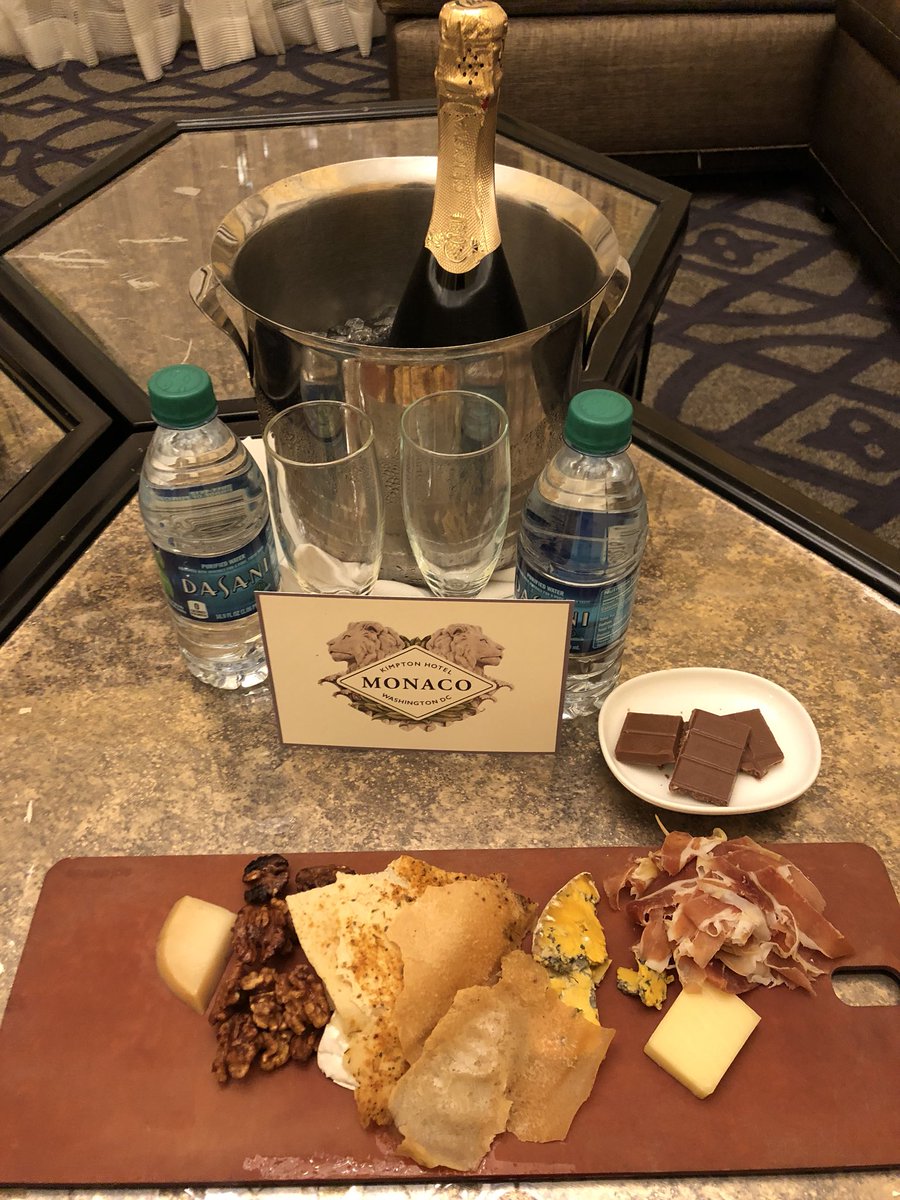 puck021's tweet photo. @Kimpton Hello Bubbles and Cheese Tray .... perfect dessert. Thanks for the IC treat. #KimptonKarma #kimptonlove #monacoDC https://t.co/llHUDbEyun