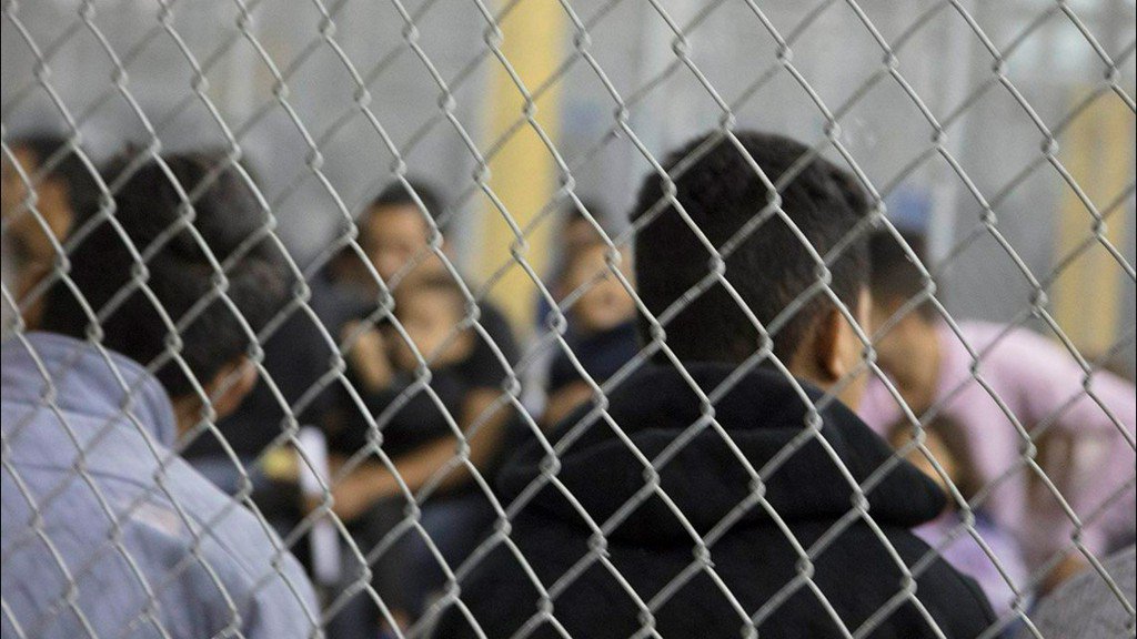 KHOU's tweet photo. Listen to crying children who’ve just been separated from their parents in McAllen https://t.co/QSp0eB8ySJ https://t.co/Texy7vYzGZ
