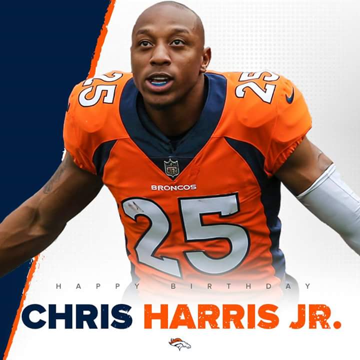 Chris Harris of the Denver Broncos is going to be 29 years old happy birthday 