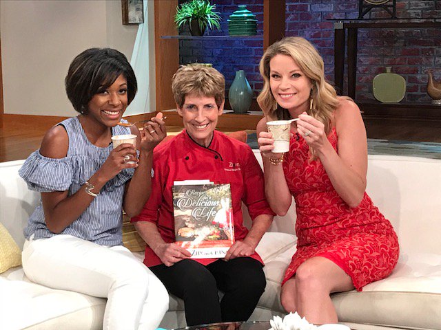 ChefZipora's tweet photo. #WashingtonDC was treated to her cooking today. Chef Zipora on #GreatDayWashington showing everyone the key to food, music and meditation. #greatday #chefzipora #celebritychef #internationalchef https://t.co/U9JT6lTxug