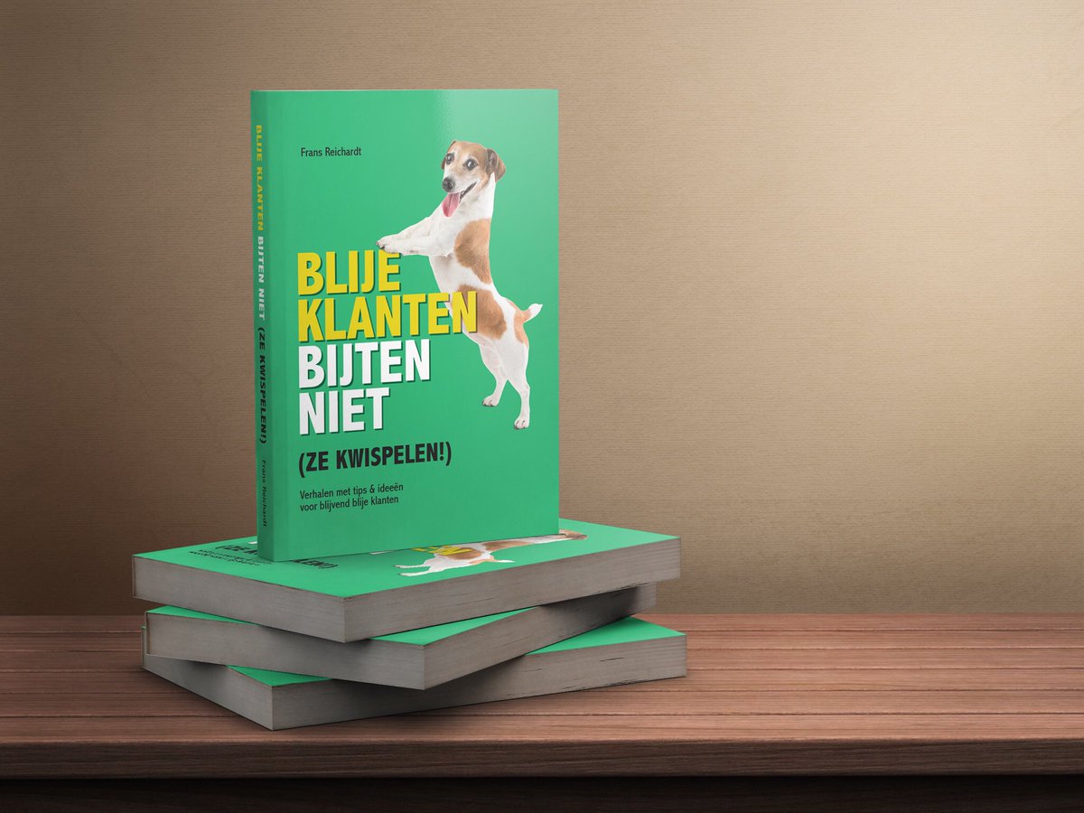 FransReichardt's tweet image. Na 5 dagen 5 winnaars. Houd jij niet van voetbal en lees je liever een boek? RT dan dit bericht en maak tijdens het WK voetbal elke dag kans op een gratis exemplaar van mijn boek BLIJE KLANTEN BIJTEN NIET (ZE KWISPELEN!).
#WK2018 #WorldCup⁠ ⁠⁠ ⁠⁠ ⁠⁠ ⁠ #WC2018 #WC18