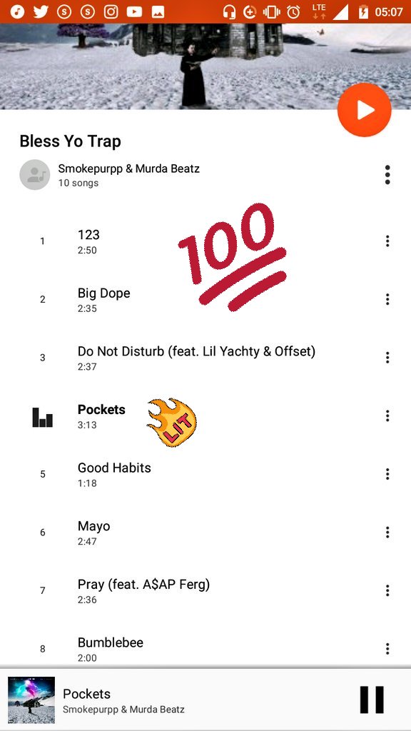 __s3th__man__'s tweet image. Trap be blessed up🔥🙌🙏💯 #blessyotrap @murdabeatz_  @smokepurpp