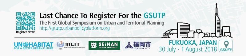 OlumideIDOWU's tweet photo. The First Global Symposium on Urban and Territorial Planning Countdown has officially begun! Only 1 month to go for the inaugural event of the in Fukuoka, Japan from 30 Jul - 1 Aug 2018 at Seinan Gakuin University #GSUTP #GSUTP2018. Register &amp; get info at https://t.co/FIpVjaaqhT https://t.co/HrL0W3fQws