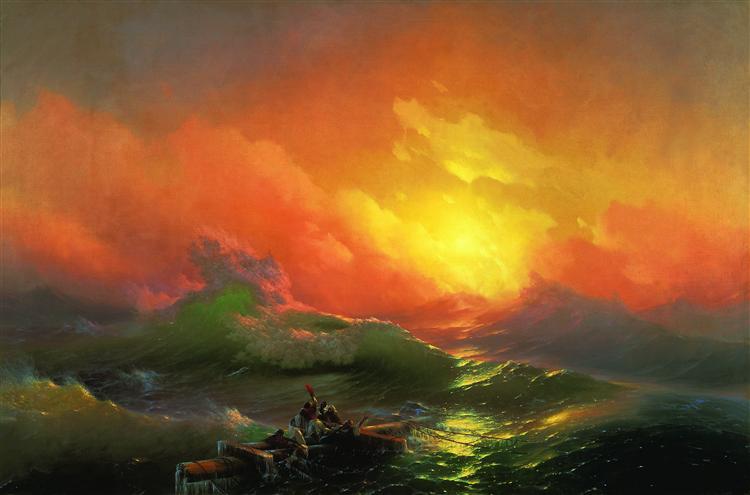 To combat the ugliness on here today, here is some beauty. "The Ninth Wave" by Ivan Aivazovsky.
