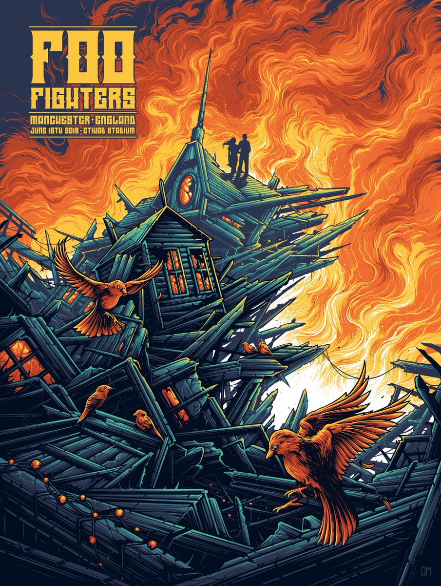 #MANCHESTER ARE YOU READY??? 🤘
SOLD OUT ETIHAD STADIUM TONIGHT!!

4:30  Doors Open
5:30  @thecribs        
6:30  @wolfalicemusic        
8:00  #FooFighters        

🖌️ @Danmumforddraws