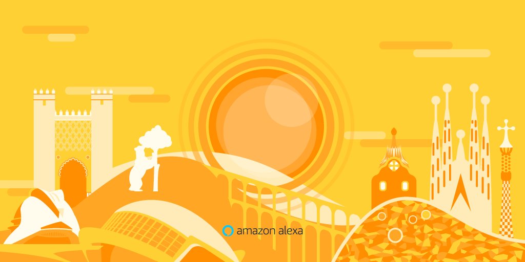 alexadevs's tweet photo. [#ESDevs] ¡Ahora es posible desarrollar skills de #Alexa para los clientes de España! Obtenga más información y comience a usar el Alexa Skills Kit: https://t.co/VeGrmTtzFd https://t.co/YaxyNfW6ns