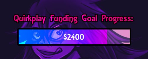quirkplay's tweet photo. A bit less than an hour til preorders close and we’ve hit $2400! If you’re going to preorder, the time is now. Don’t forget, you can take $5 off your order with coupon code LETSDOIT

❤️ You can help our progress bar to grow by preordering Quirkplay here: https://t.co/MKdZA8qIHx https://t.co/PB6DXGZyWj