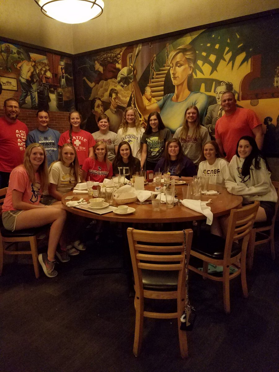 Fun night with this group of girls! Coach Lewis and I are blessed to be able to coach such a great group of kids #lazlos #foodcoma <a href="/farmer411/">Joshua Lewis</a>