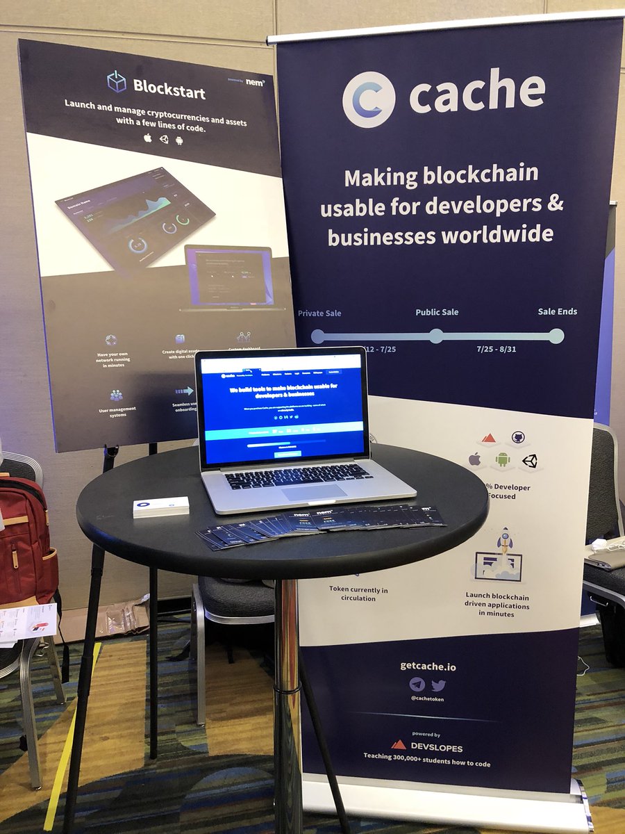 blockstartio's tweet image. We are at #BEF2018 showing how developers and business can easily build on #blockchain #blockstart $CHE @CacheToken #NEM
