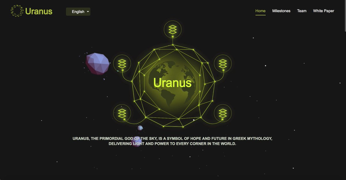 Uraners's tweet image. uranus.io - uranus website version 2.0 is available now. Let's go to the Uranus!!!