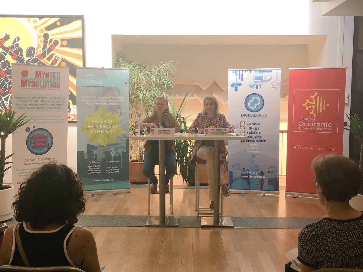 presseoccitanie's tweet photo. [#EnDirect] @DigitalGirlsFr ⤵️
💬 "une vision positive et optimiste de l'avenir. Nous avons tout intérêt, dans le digital comme ailleurs, à miser sur les savoir-faire et compétences des femmes" @NadiaPellefigue cc @carolemaurage 
#Occitanie #Womixcity https://t.co/vMUOFpsgxE