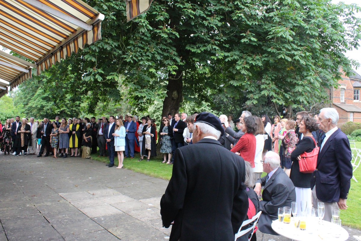 MFOxford's tweet photo. Thanks to everyone who took part in our annual #gardenparty last Saturday. We had a great time with our guests, including the French Ambassador to the UK, Jean-Pierre Jouyet, who awarded Mr Basil Lyster the Légion d’honneur. #WW2 #LegiondHonneur @FranceintheUK @AmbascienceUK https://t.co/KoSx7Umpky