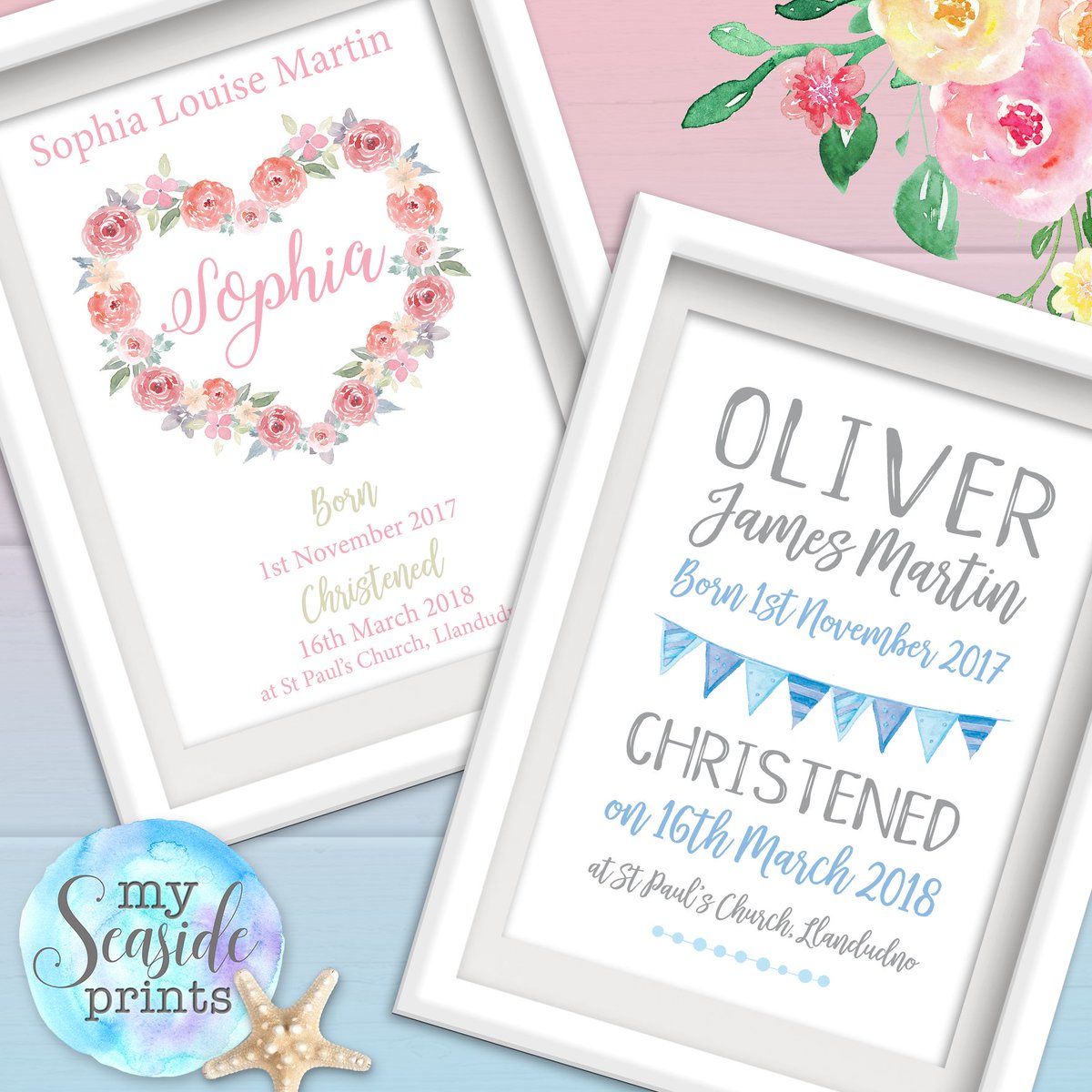 #christeninggifts for boys and girls. fully #personalised perfect #uniquegifts