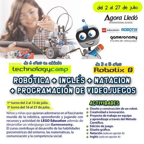 RobotixCS's tweet image. #campusdeverano #TechnologyCamp de Agora Lledó International School 👏🏻
➡️ #robótica + #inglés + #natación + #programación de #videojuegos 👦🏼👧🏽🧒🏻
¡Del 2 al 27 de julio! colegiolledocastellon.es/es/
#robóticaeducativa #LegoEducation #summerschool #RobotixCastellón