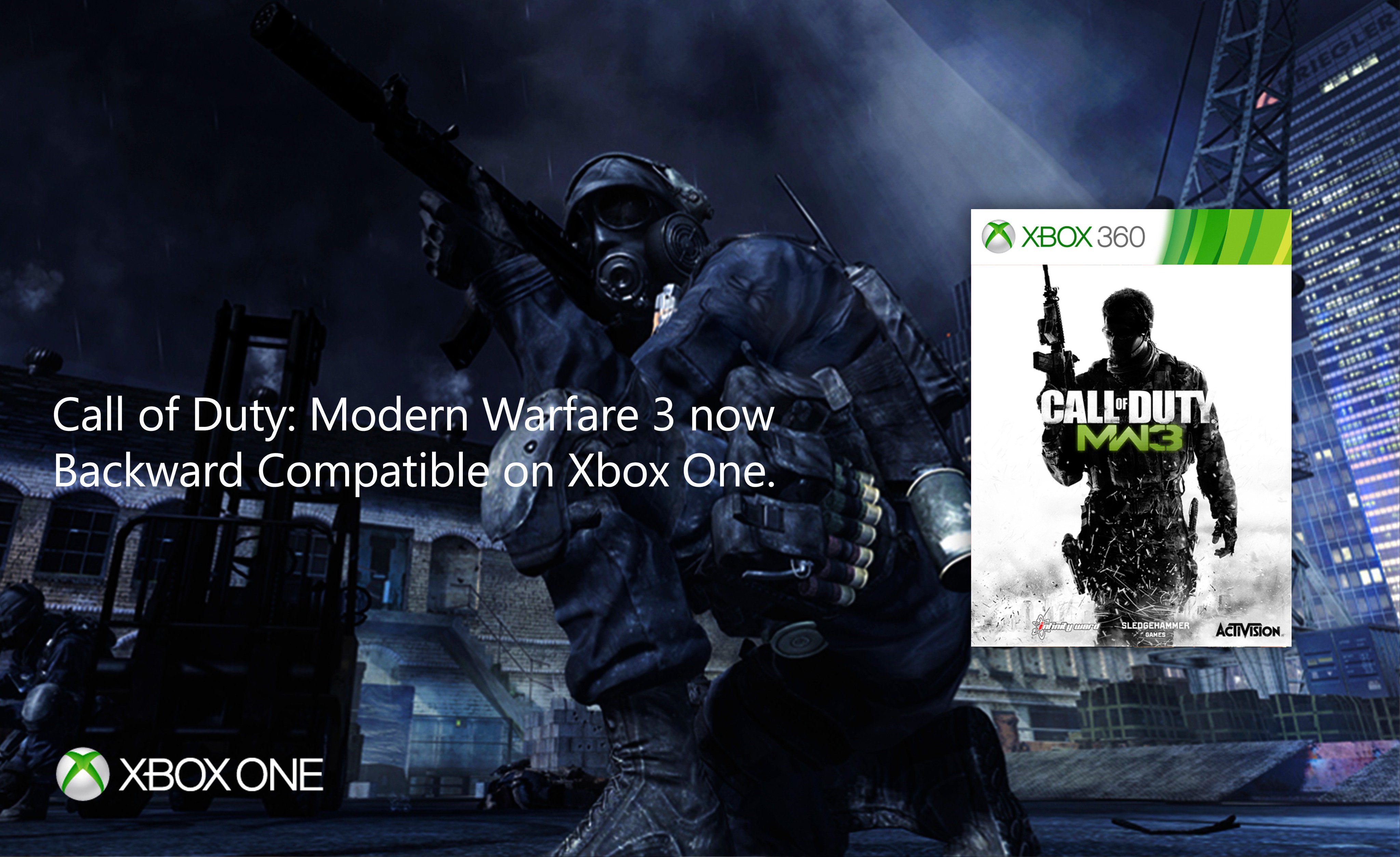 Vergissing Arbitrage Luchtvaartmaatschappijen Xbox UK on Twitter: "Fine. Call of Duty: Modern Warfare 3 is now playable  on Xbox One via Backward Compatibility 🎮 https://t.co/gyBHCAXH5u" / Twitter