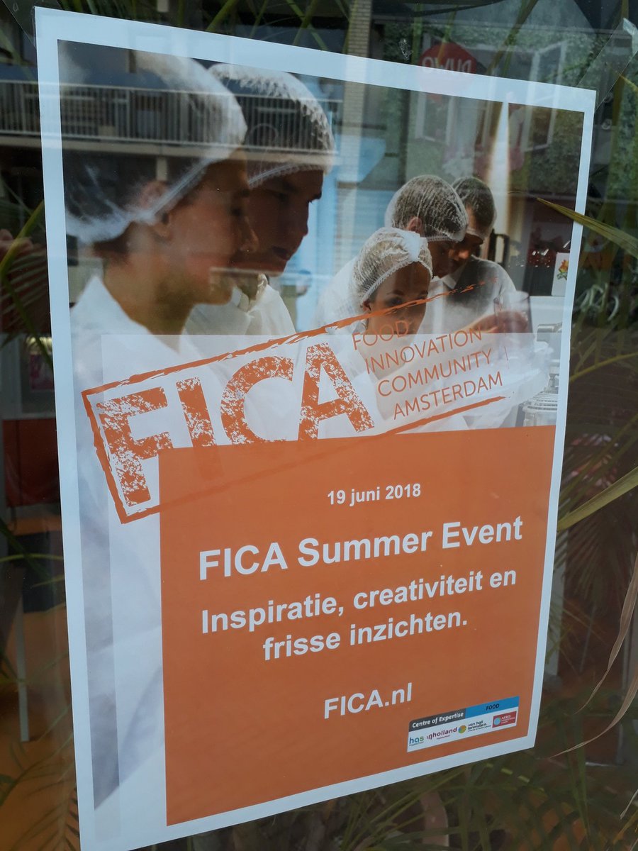 Zometeen @Inholland bij de Griffioen in Amstelveen het FICA SUMMER EVENT met studenten Food Commerce &amp; Technology en talloze innovatieve bedrijven #FICASUM