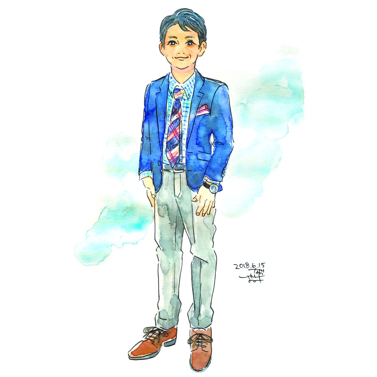 先日 ファッションイラストの方で取材をして頂いたのでおしらせ 富山の情報誌ta しおみ なおこ イラストレーターのイラスト