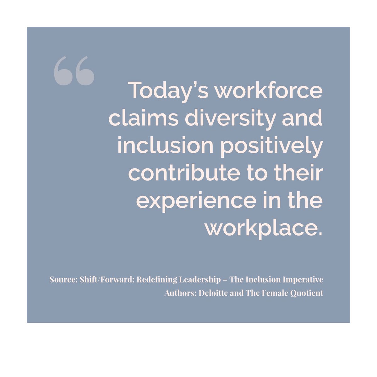 femalequotient's tweet image. It’s time for a new style of leadership! #ShiftForward @DeloitteDigital