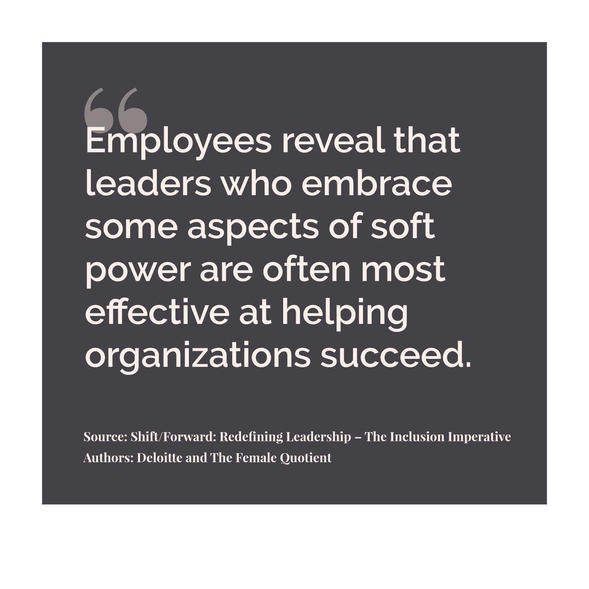 femalequotient's tweet image. It’s time for a new style of leadership! #ShiftForward @DeloitteDigital