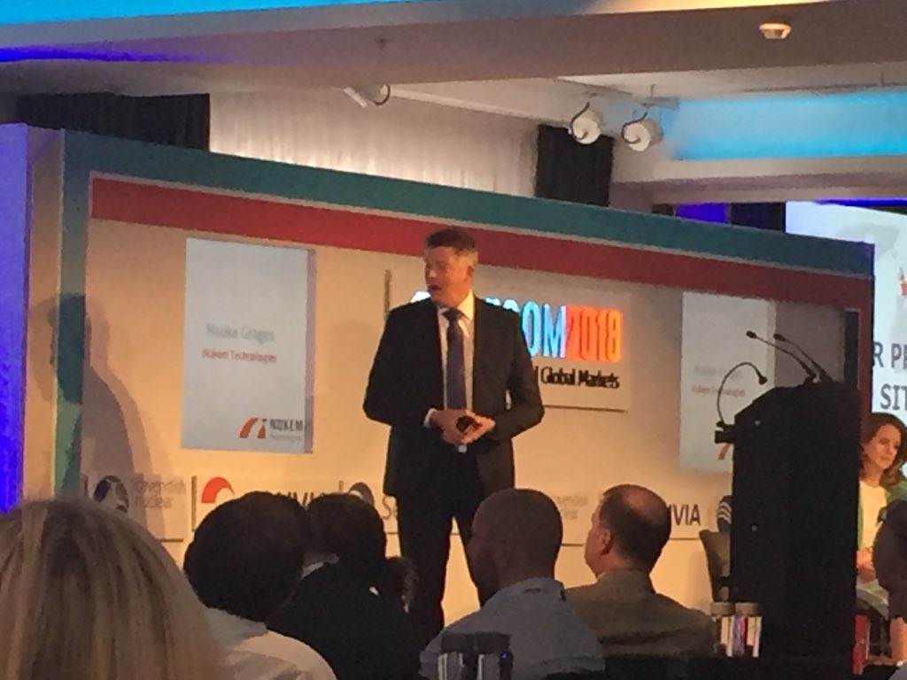 NIAUK's tweet photo. Our next speaker Hauke Graves of Nukem Technologies outlines their international experience in #waste #management and #decommissioning projects #DECOM2018 https://t.co/EJoMVWP14G