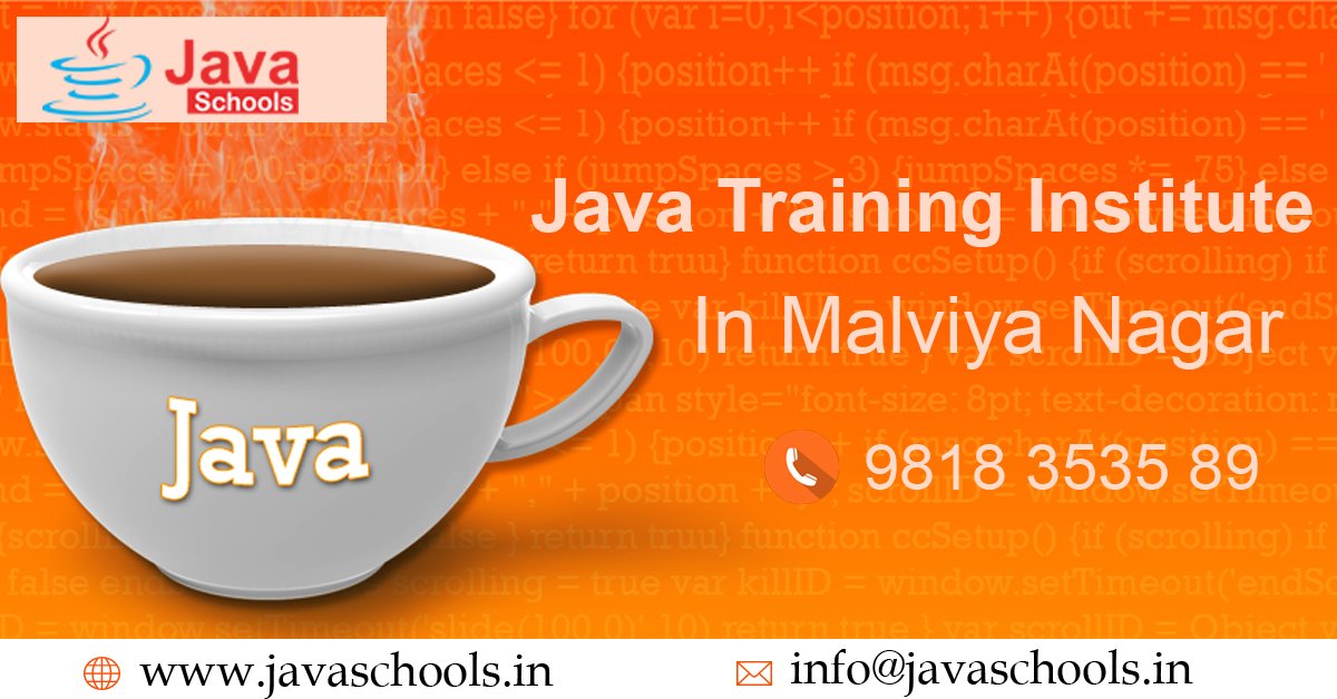 AmeliaB80692486's tweet image. Get Java Training in Malviya Nagar from Java Schools.
javaschools.in/java-training-…
Contact: 9818353589
#JAVA #JavaTraining #JavaInstitute