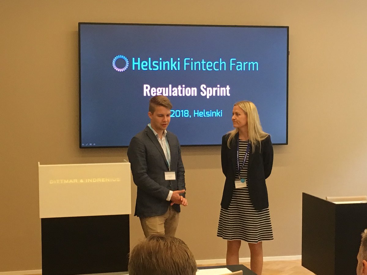 MutanenJuha's tweet photo. Hanna-Mari Manninen ja Helsinki Fintech Farmin Regulation Sprint #dittis #fintech https://t.co/yKIA7EHd0k