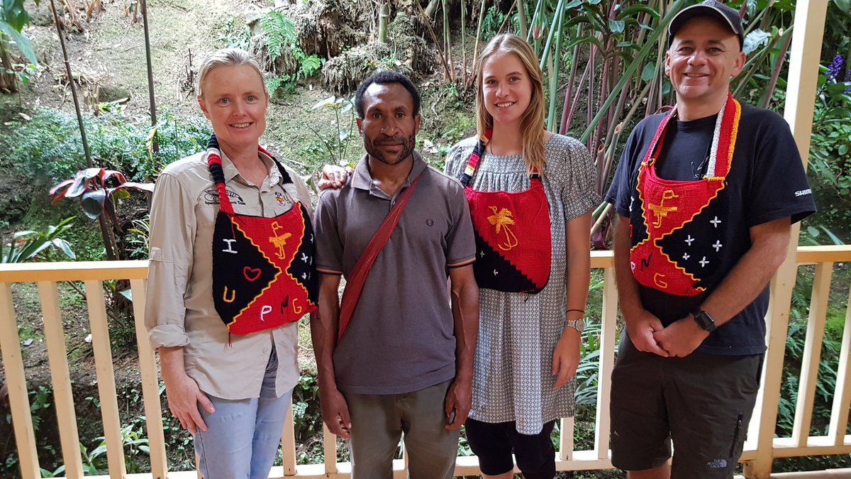 Ismail, pictured with Su, Lara &amp; me, is one of the many succesful farmers from our <a href="/ACIARAustralia/">ACIAR</a> inland aquaculture project in PNG. Via fish farming, Ismail helped tribal fighters make peace &amp; used farm profits to provide clean water to villages <a href="/unswbees/">UNSW Biological, Earth and Environmental Sciences</a> <a href="/ANSTO/">ANSTO</a> <a href="/UNSWScience/">UNSW Science</a>