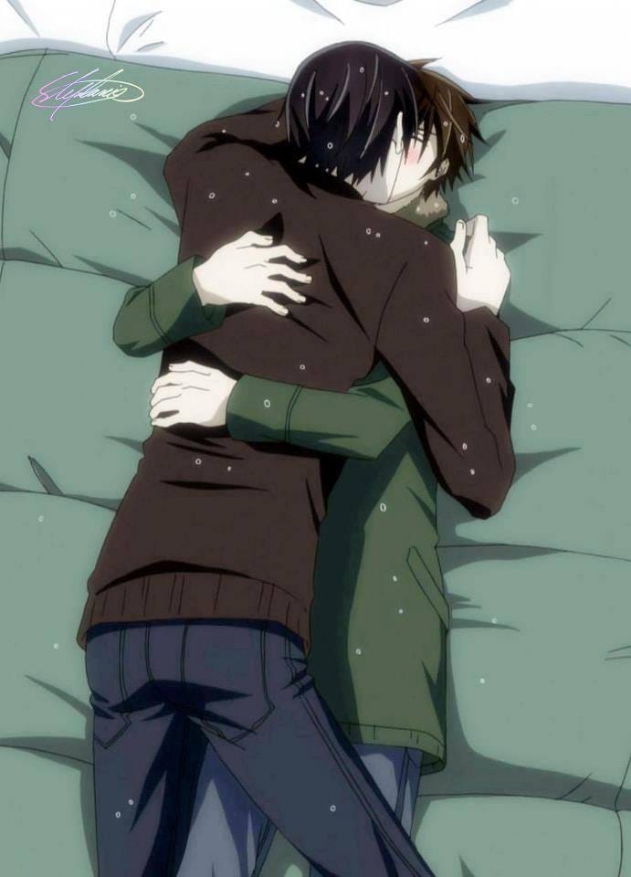 RitsuSaga15's tweet photo. Takano:  Te amó Ritsu 
Onodera:  *sonrojado* Y-yo Tmb Takano. 
Takano:  Lo Besa..-Abransandolo- Nunca te dejare ir.. ❤❤ https://t.co/BkSApTMcsO