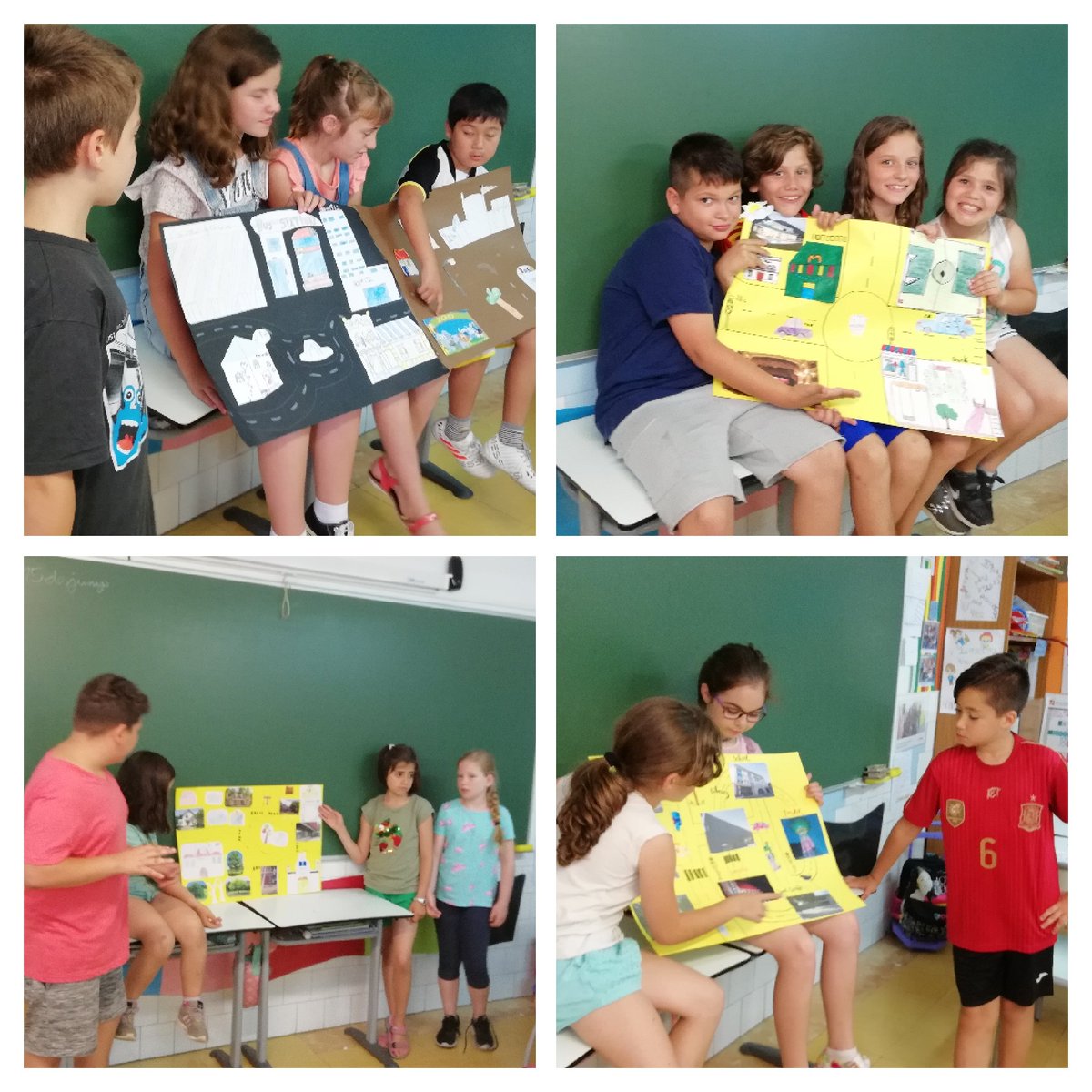Nora_mdc's tweet photo. @escolamdcprat 4th grade: "Our city map" Working in cooperative groups https://t.co/WhEdCmBxuf