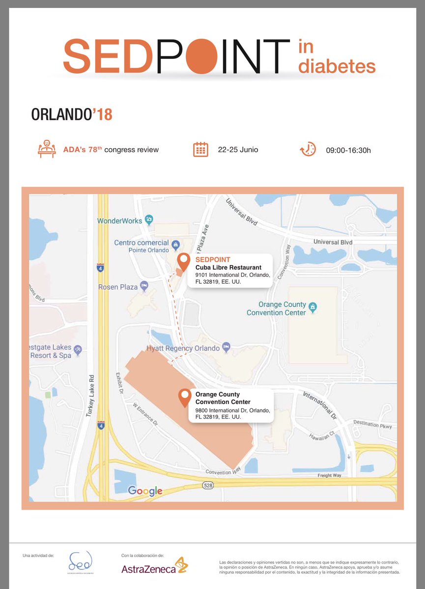 somos3ways's tweet image. Habéis descargado el mapa del #Sedpoint de Orlando en #ada2018 ? sedpointindiabetes.com/pdf/mapa_orlan… @AstraZenecaES @SEDiabetes